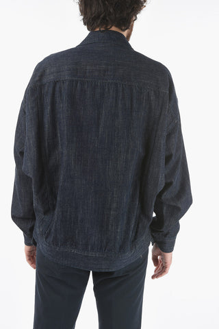 Denim Jacket with Zip Closure
