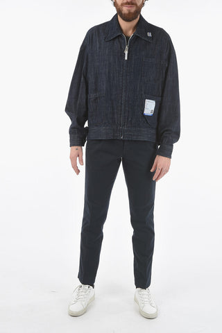 Denim Jacket with Zip Closure