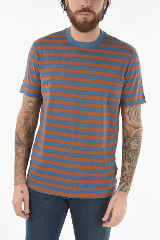 Awning Striped Solid Color crew-Neck LEWIS T-shirt