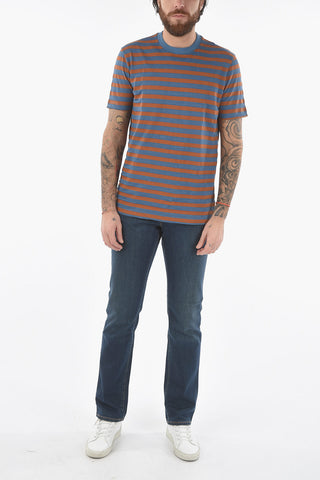 Awning Striped Solid Color crew-Neck LEWIS T-shirt