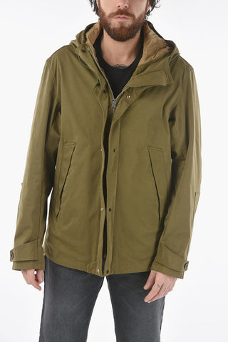 Solid Color Hooded Parka