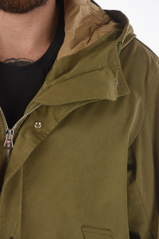 Solid Color Hooded Parka