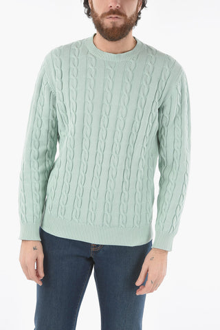 Cable Knit Crew-neck Sweater