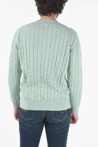 Cable Knit Crew-neck Sweater