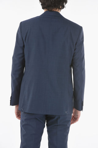 virgin wool MANTUA side vents notch lapel 2-button suit