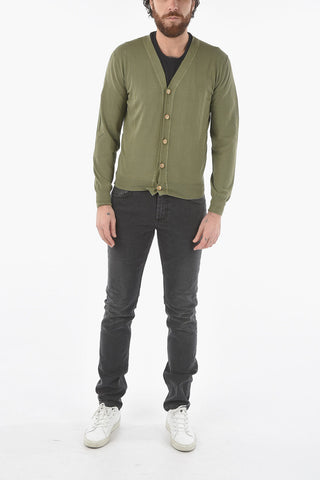Lightwear Cotton V-Neck Cardigan