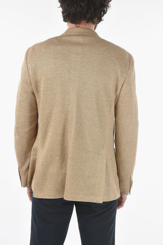 CC COLLECTION flax RIGHT patch pocket 2-button blazer