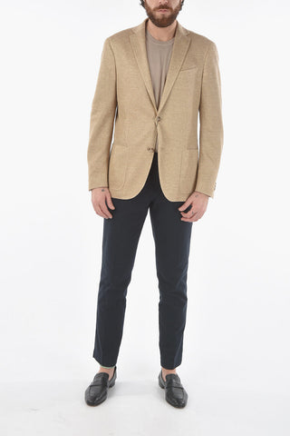 CC COLLECTION flax RIGHT patch pocket 2-button blazer