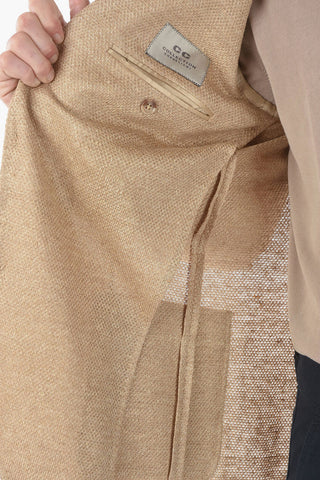 CC COLLECTION flax RIGHT patch pocket 2-button blazer