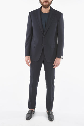 virgin wool MANTUA belt loops 2-button suit