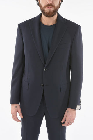 virgin wool MANTUA belt loops 2-button suit