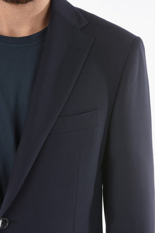 virgin wool MANTUA belt loops 2-button suit
