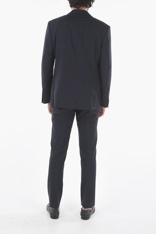 virgin wool MANTUA belt loops 2-button suit
