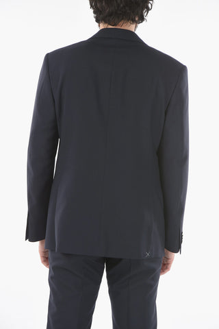 virgin wool MANTUA belt loops 2-button suit