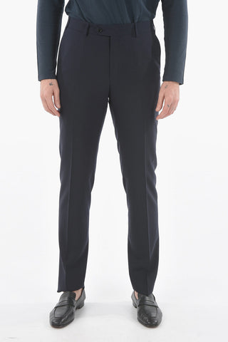 virgin wool MANTUA belt loops 2-button suit