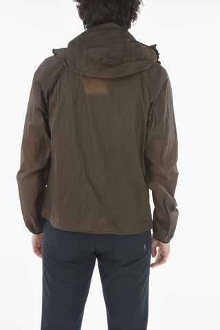 Giacca a Vento in Nylon con Cappuccio