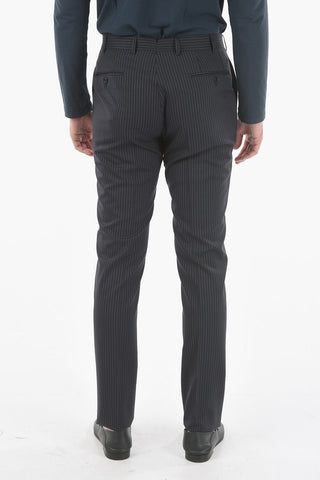 pinstriped side vents notch lapel MANTUA 2-button suit