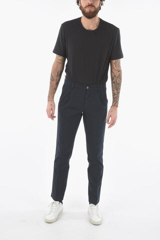 Regular Waist Single Pleated Pants with Belt Loops