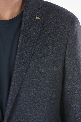 CC COLLECTION giacca a 2 bottoni RIGHT in lana e seta due spacchi revers classico