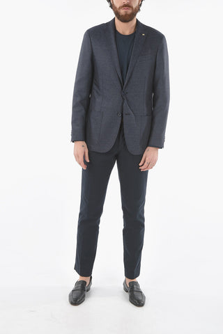CC COLLECTION giacca a 2 bottoni RIGHT in lana e seta due spacchi revers classico