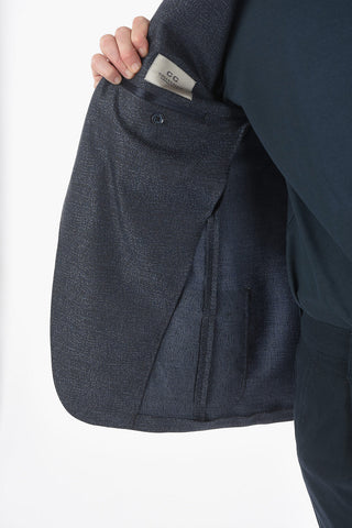 CC COLLECTION giacca a 2 bottoni RIGHT in lana e seta due spacchi revers classico