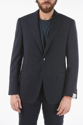 virgin wool MANTUA side vents notch lapel 2-button suit