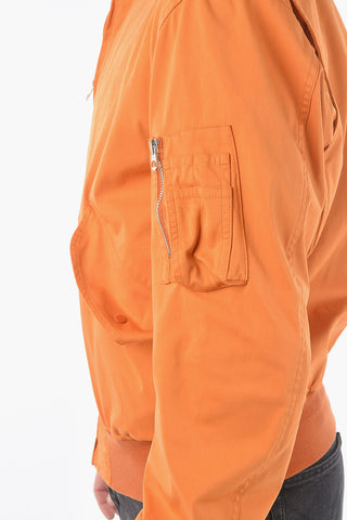 Zip Closure Solid Color Bomber