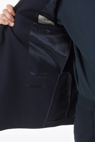 CC COLLECTION peak lapel flap pocket REWARD double-breasted blazer