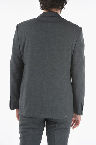 virgin wool side vents notch lapel 2-button suit