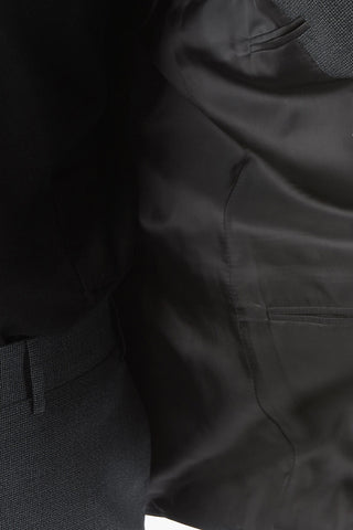 virgin wool side vents notch lapel 2-button suit
