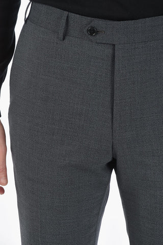 virgin wool side vents notch lapel 2-button suit
