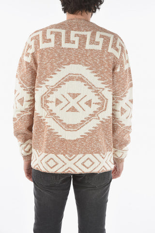 Jacquard Azteco Motif Cardigan