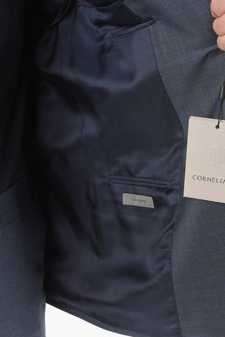 virgin wool MANTUA side vents notch lapel 2-button suit