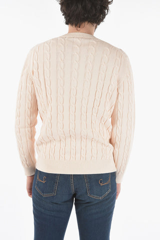 Cable Knit Crew-neck Sweater