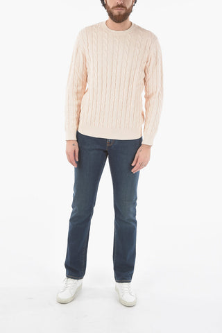 Cable Knit Crew-neck Sweater