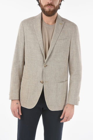 CC COLLECTION Chevron Motif RIGHT side vents 2-button blazer