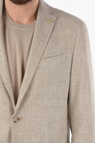 CC COLLECTION Chevron Motif RIGHT side vents 2-button blazer