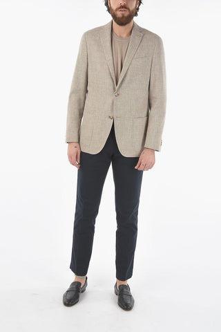 CC COLLECTION Chevron Motif RIGHT side vents 2-button blazer