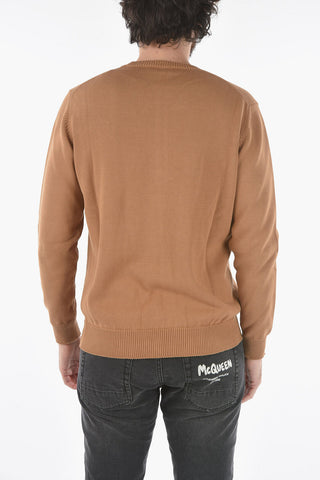 Lightweight Cotton Solid Color Crew-Neck Sweater