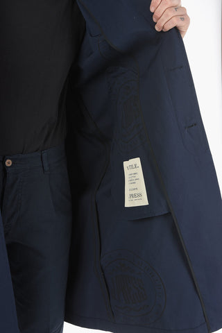Single Breasted Balmacaan Coat