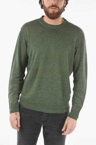 Maglia Girocollo Melange in Lino