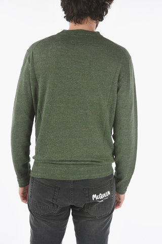 Maglia Girocollo Melange in Lino