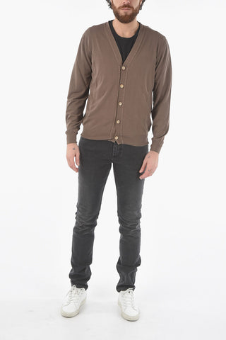 Lightwear Cotton V-Neck Cardigan