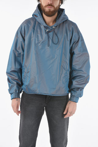 Anorak In Nylon effetto congiate con Coulisse