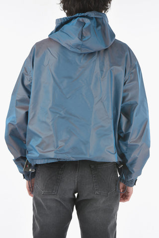 Anorak In Nylon effetto congiate con Coulisse
