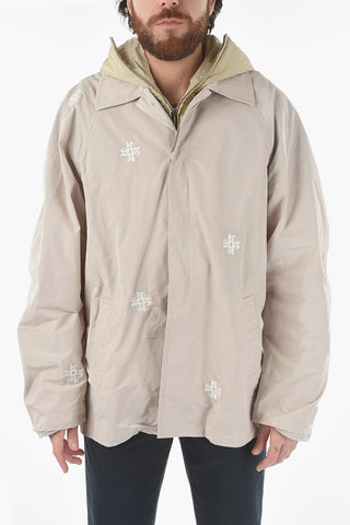 Embroidered Jacket with Detachable Vest