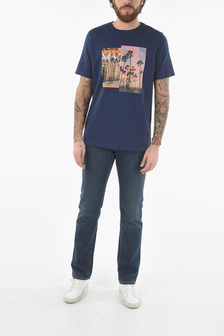 T-shirt LEWIS Girocollo Stampata sul Fronte