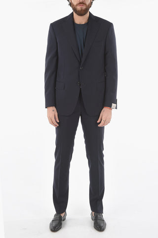 virgin wool MANTUA side vents notch lapel 2-button suit