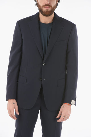 virgin wool MANTUA side vents notch lapel 2-button suit
