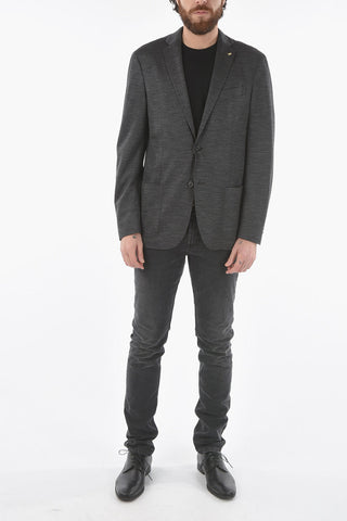 CC COLLECTION virgin wool side vents notch lapel RIGHT 2-button blazer